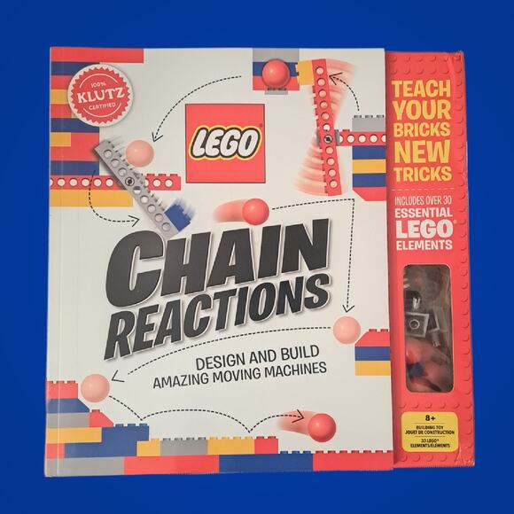 Klutz Lego Chain Reactions Science & Building Paperback Book Kit - Picture 1 of 5